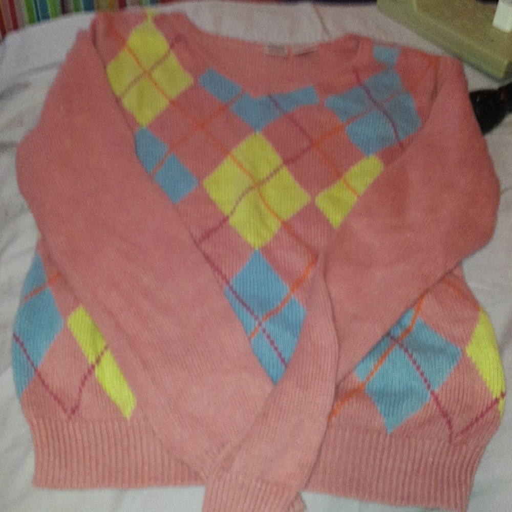 Sassy pink colorful sweater